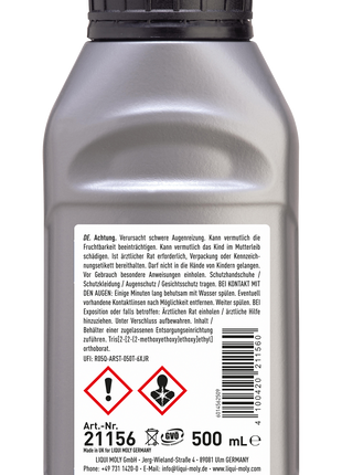 LIQUI MOLY BRAKE FLUID DOT 4 500ML