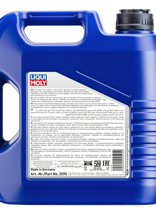 LIQUI MOLY LEICHTLAUF HIGH TECH 5W-40 4L