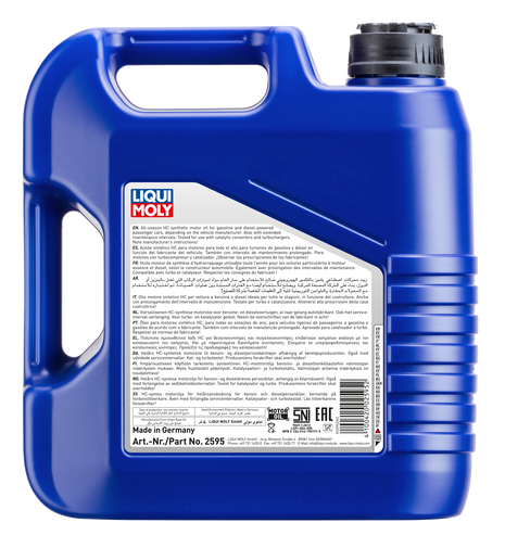 LIQUI MOLY LEICHTLAUF HIGH TECH 5W-40 4L