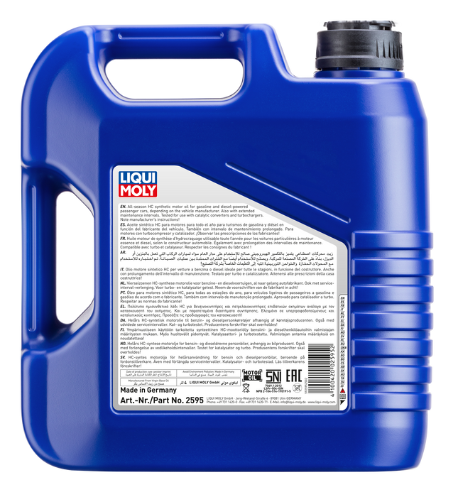 LIQUI MOLY 5W-40 LEİCHTLAUF HİGH TECH 4L