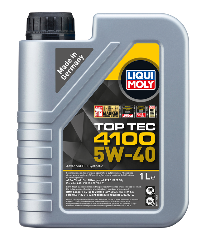 LIQUI MOLY 5W-40 TOP TEC 4100 1L