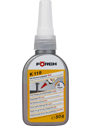 FÖRCH CIVATA SABİTLEME SERT KIRMIZI 50ML K119